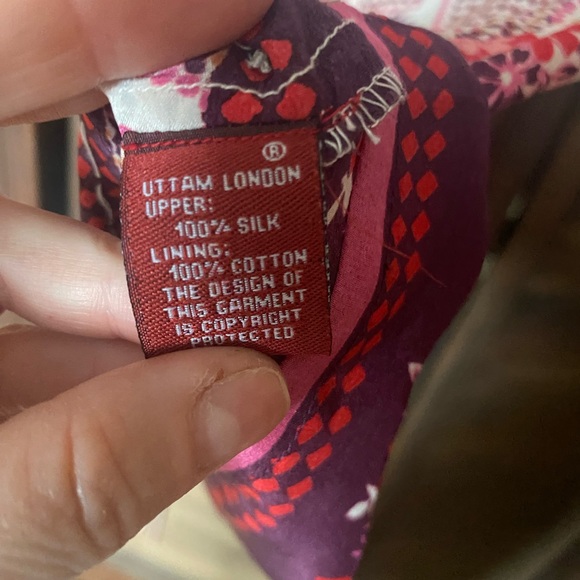 Uttam Boutique silk dress - Picture 4 of 5